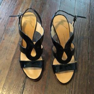 Giuseppe Zanotti Strappy Black Heels